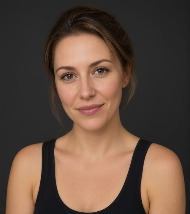Example facial photograph for stripper jobs UK application